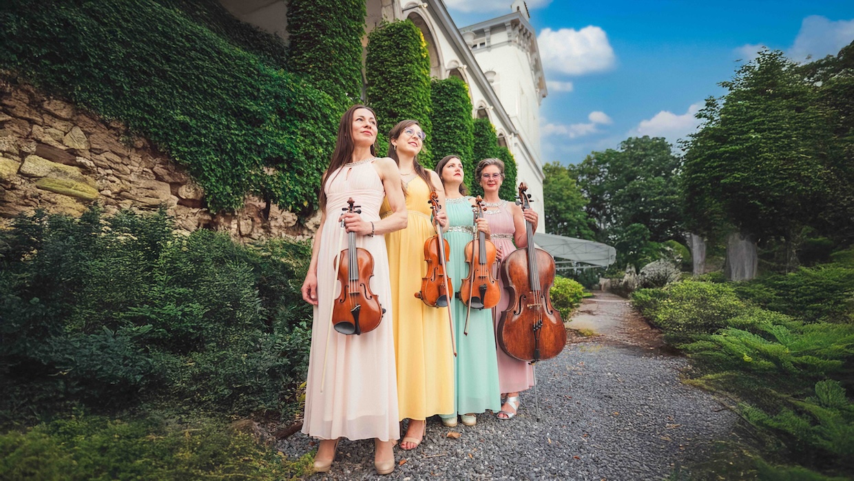 Het Strijkkwartet Team België. Kies voor live muziek op je trouw! Het Strijkkwartet team België speelt Bridgerton op je trouw. Stijlvol, chique levende muziek, live muziek.
